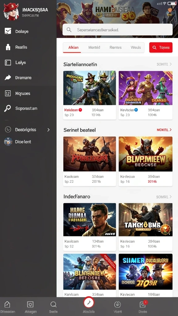 Tampilan utama aplikasi Review Aplikasi kkwin yang intuitif dan efisien.